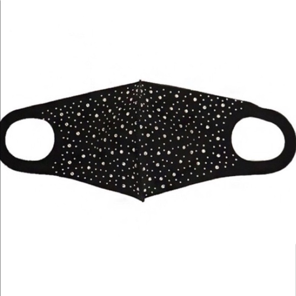 Rhinestones Sparkle Reusable Fashion Face Mask - Picture 7 of 11